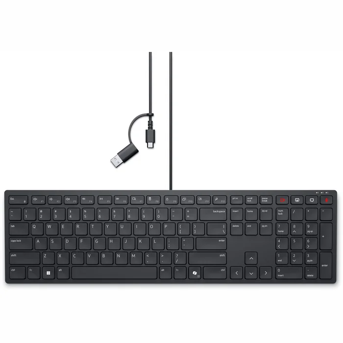 Dell Pro Silent Wired Collaboration Keyboard - KB525C - US International (Qwerty)