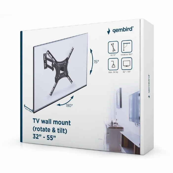 Televizoru stiprinājumi Gembird WM-55RT-01/ 32"-55'' [Mazlietots]
