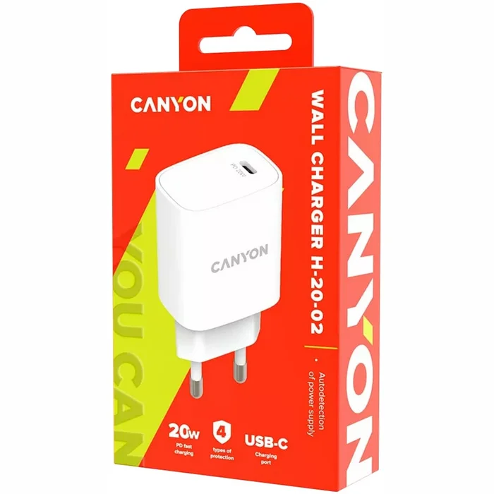 Canyon Wall Charger 20W With PD USB-C H-20-02