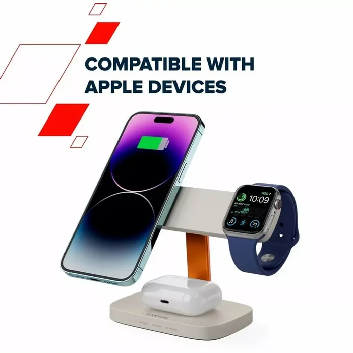 Canyon Wireless Charging Station Hexagon 310 3-in-1 Blue/ Dark Grey