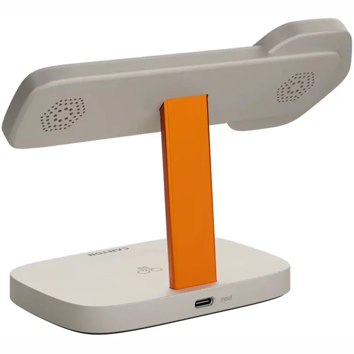 Canyon Wireless Charging Station Hexagon 310 3-in-1 LightGrey/Orange