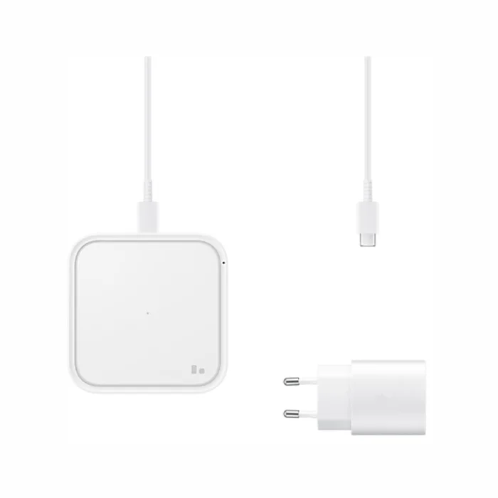Lādētāji, kabeļi un adapteri Samsung Wireless Charger pad EP-P2400TWEGEU White