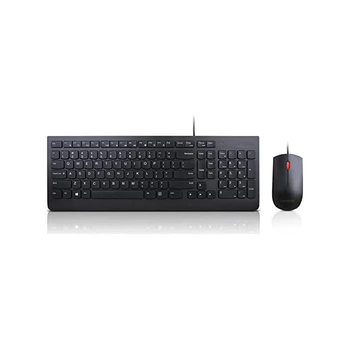 Klaviatūra Lenovo Essential Wired Keyboard and Mouse Black