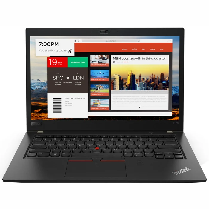 Portatīvie datori Lenovo ThinkPad T480s Black 14"
