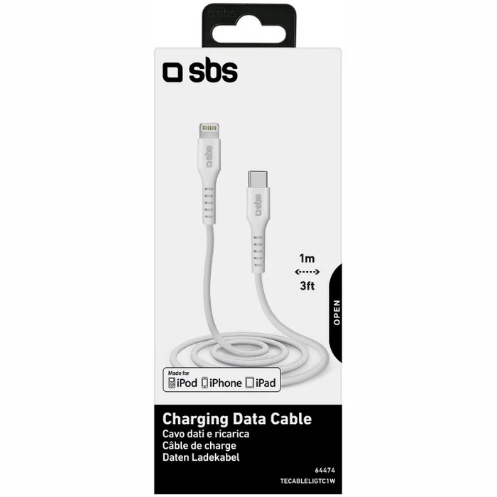 SBS TECABLELIGTC1W Ligthning 1 m