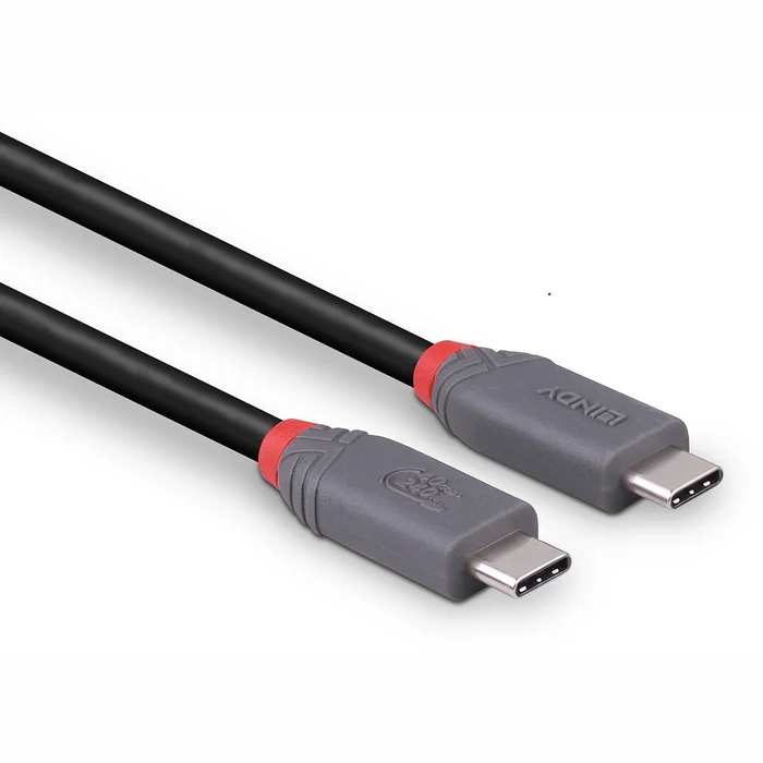 Lādētāji un adapteri portatīvajiem datoriem Lindy 1.5m USB4 240W Type C Cable 40Gbps Anthra Line