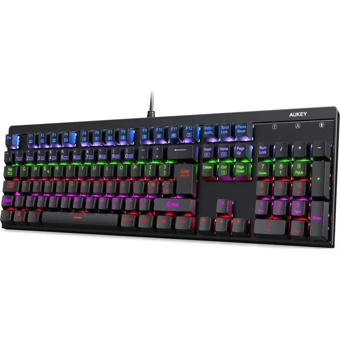 Klaviatūra Klaviatūra Aukey KM-G6 Mechanical Gaming Keyboard Black