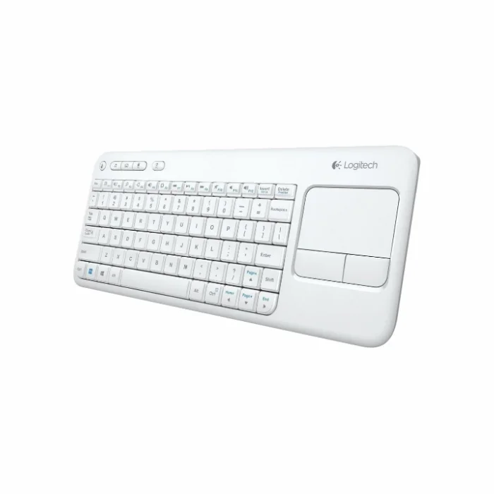 Klaviatūra Logitech Wireless Touch Keyboard K400 Plus White INT