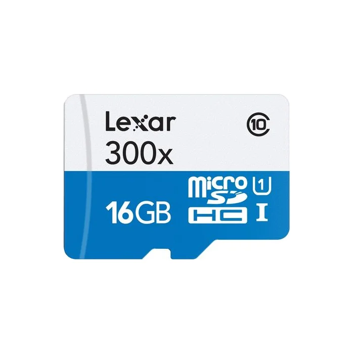 Atmiņas karte Lexar 16GB microSDHC, MicroSDHC, Flash memory class 10, SD adapter