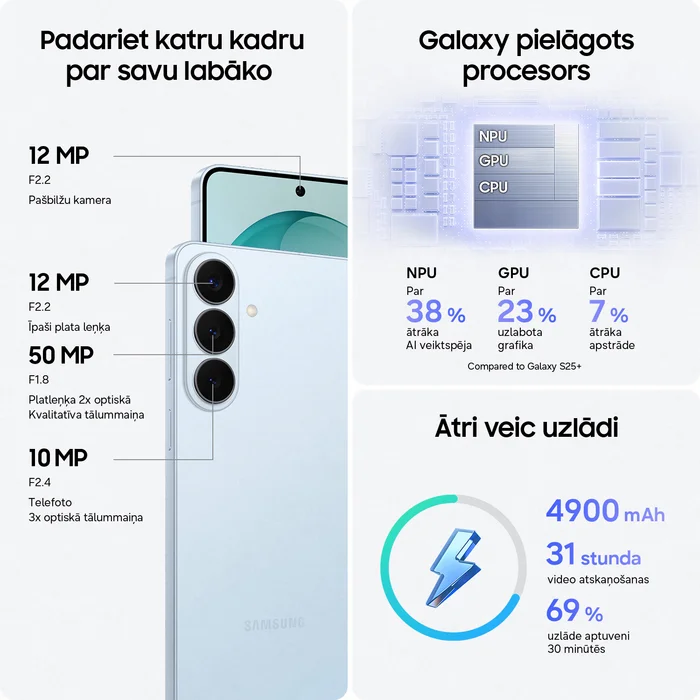 Samsung Galaxy S26+ 12+256GB Cobalt Violet
