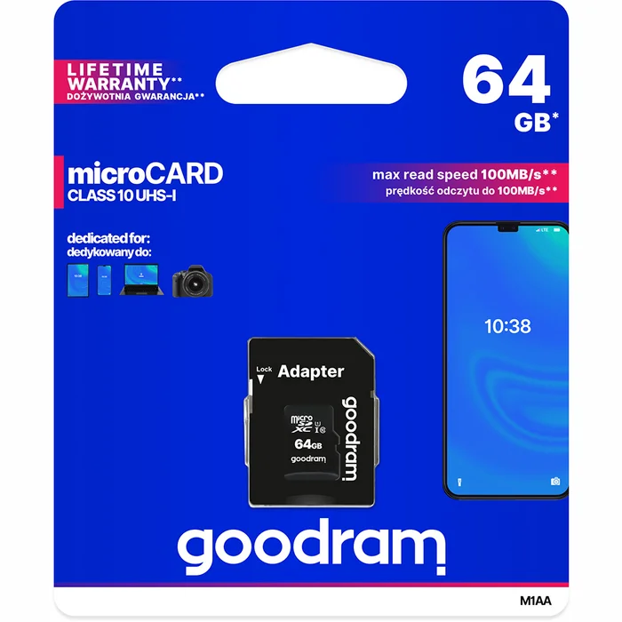 Atmiņas kartes Goodram M1AA 64GB