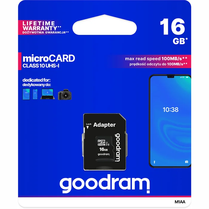 Atmiņas kartes Goodram M1AA 16GB