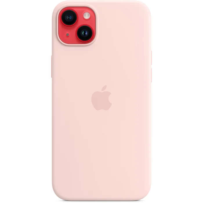 Apple iPhone 14  Plus Silicone Case with MagSafe - Chalk Pink