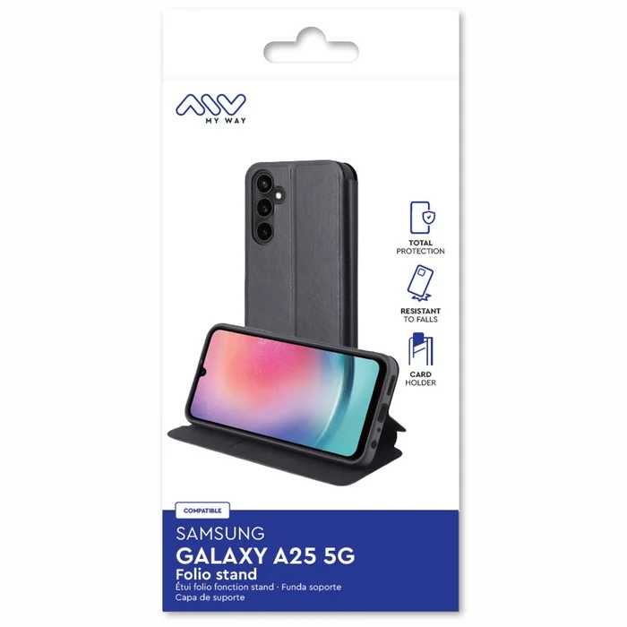 Samsung Galaxy A25 5G Folio Case By My Way Black