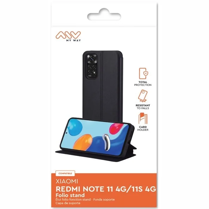 Xiaomi Redmi Note 11 4G/11S 4G Folio Case By My Way Black