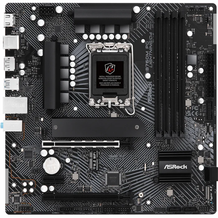 Mātesplate ASRock B760M PG Lightning/D4