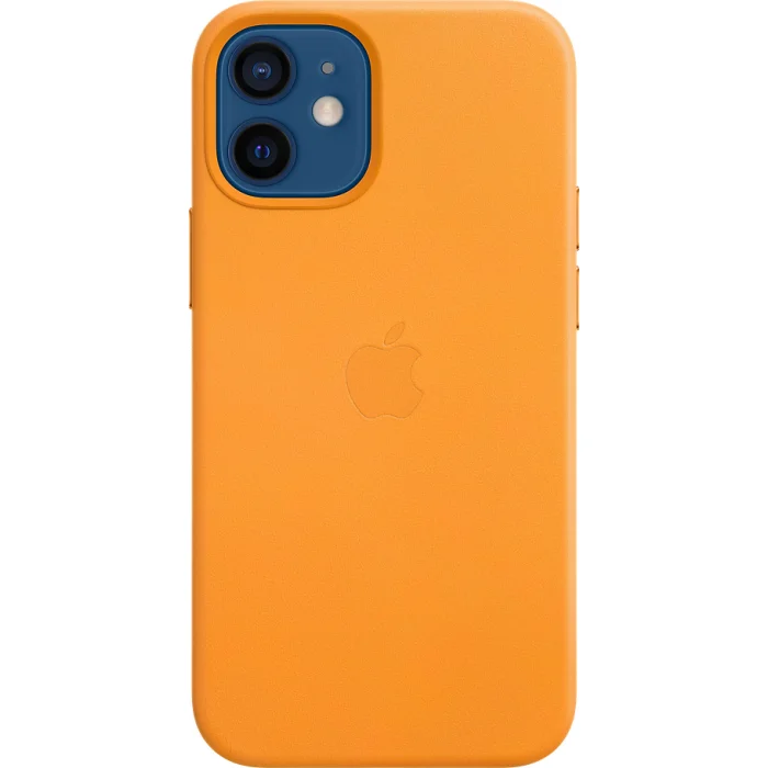 Telefona vāciņi un maciņi Apple iPhone 12 mini Leather Case with MagSafe - California Poppy