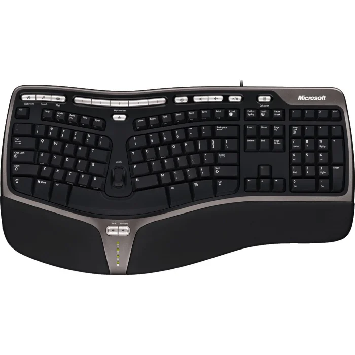 Klaviatūras Microsoft 4000 Natural Ergo Keyboard EN Black