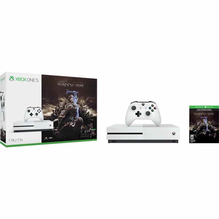Spēļu konsole Spēļu konsole Microsoft Xbox One S 1TB + Shadow of War