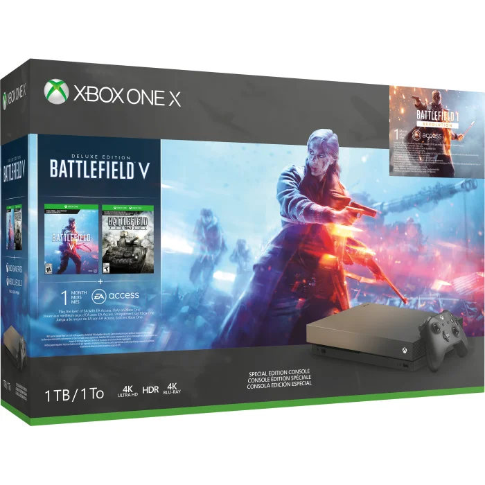 Spēļu konsole Microsoft Xbox One X 1TB + Battlefield V