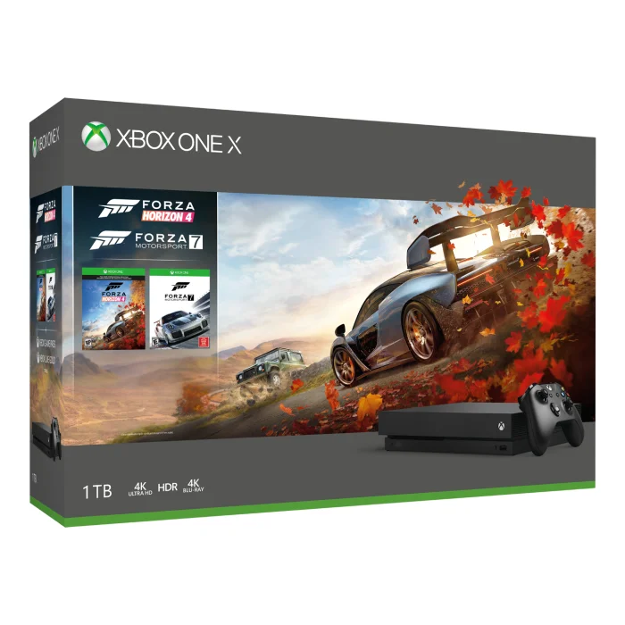 Spēļu konsole Spēļu konsole Microsoft Xbox One X 1TB + Forza Horizon 4 + Forza Motorsport 7