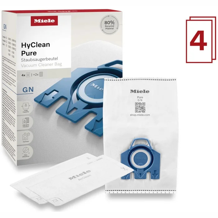 Miele HyClean Pure GN putekļu maisi 4 gab. 12421130