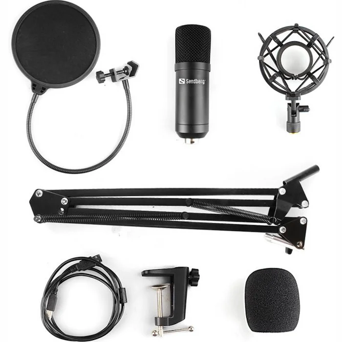 Mikrofons Sandberg 126-07 Streamer USB Microphone Kit