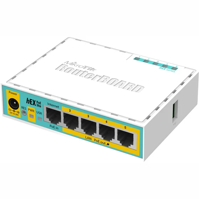 Rūteri MikroTik RB750UP-R2 hEX PoE lite
