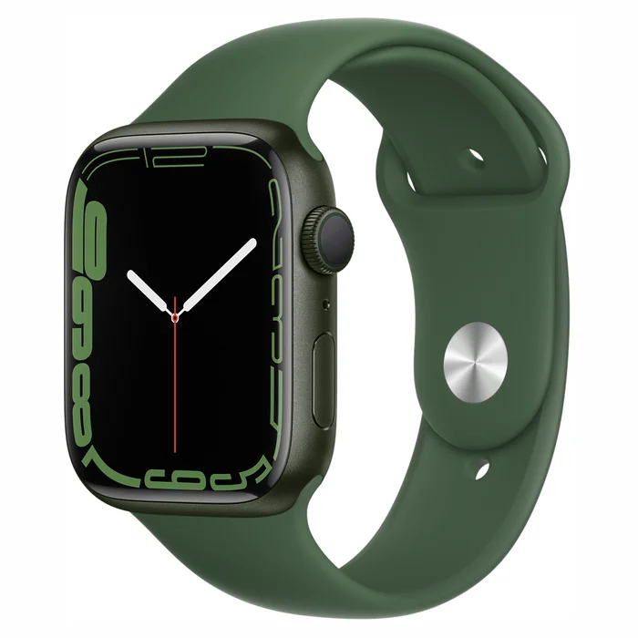 Viedpulkstenis Apple Watch Series 7 GPS + Cellular 45mm Green Aluminium Case with Clover Sport Band