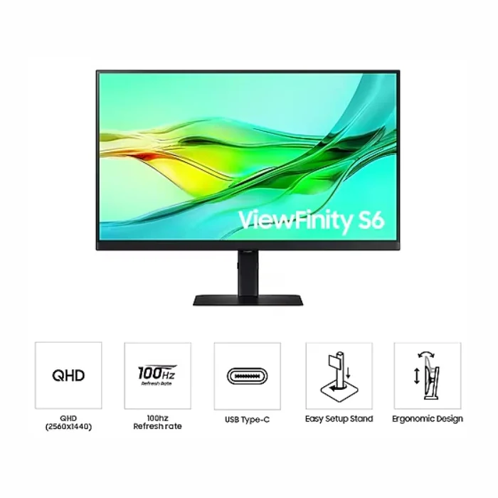 Monitors Samsung ViewFinity S6 LS27D600UAUXEN 27"