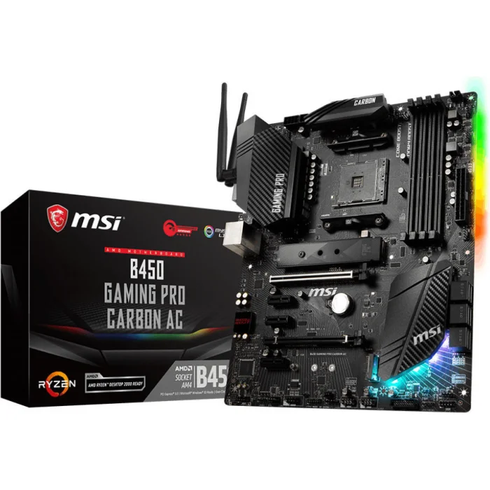 Mātesplate MSI B450 GAMING PRO CARBON AC