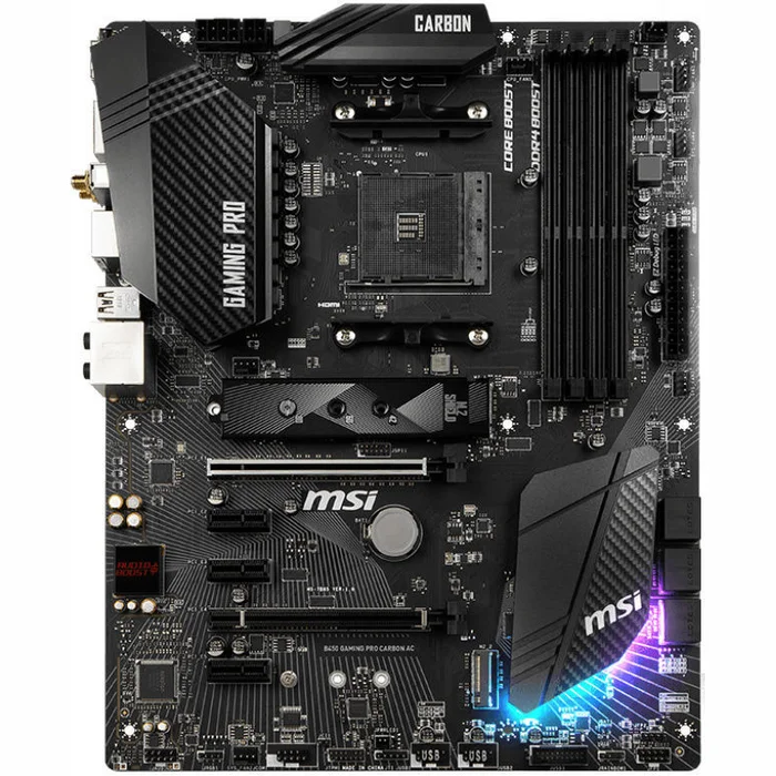 Mātesplate MSI B450 GAMING PRO CARBON AC