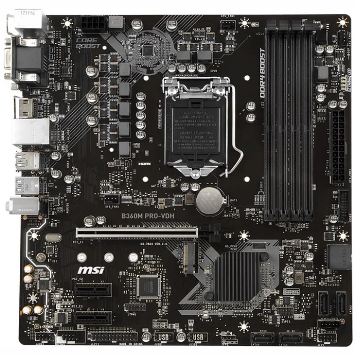 Mātesplates MSI Mainboard B360M PRO-VDH