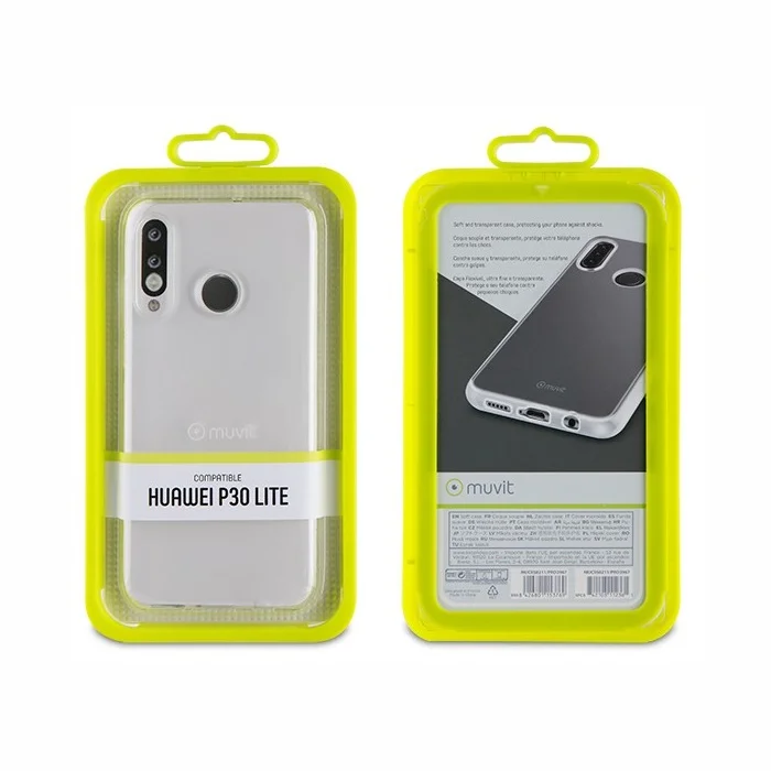 Mobilā telefona maciņš MUVIT Huawei P30 Lite Crystal Soft Cover Transparent