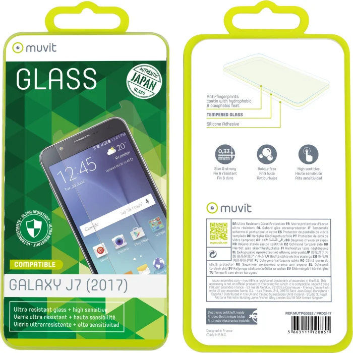Viedtālruņa ekrāna aizsargs Aizsargstikls Samsung Galaxy J7(2017) screen Glass