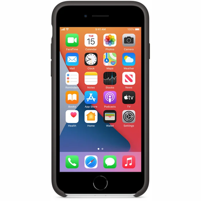 Telefona vāciņi un maciņi Apple iPhone SE Silicone Case Black