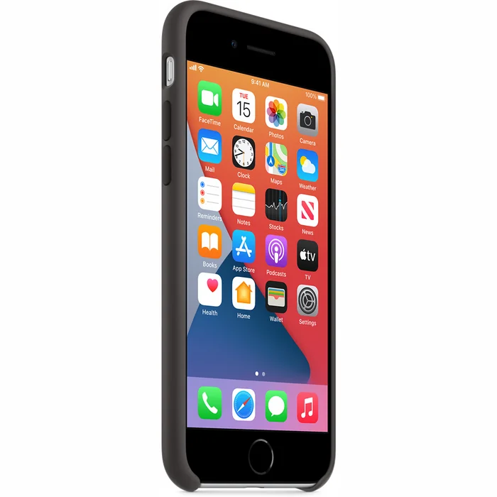 Telefona vāciņi un maciņi Apple iPhone SE Silicone Case Black