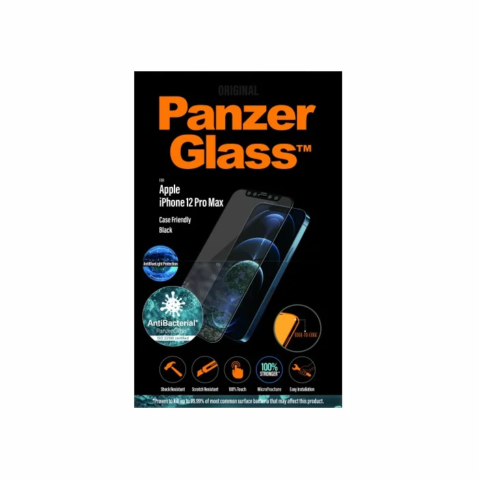 Viedtālruņa ekrāna aizsargs PanzerGlass Apple iPhone 12 Pro Max Antibacteria