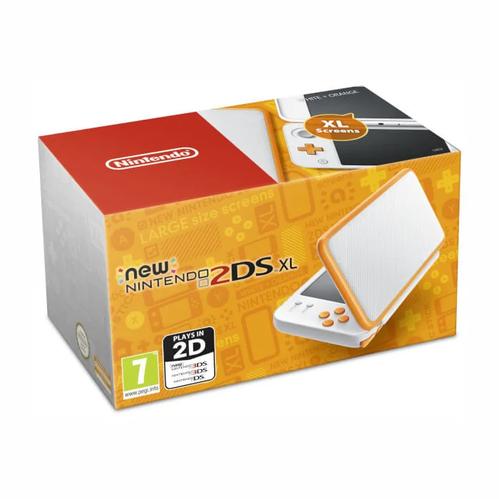Spēļu konsole Spēļu konsole New Nintendo 2DS XL White + Orange