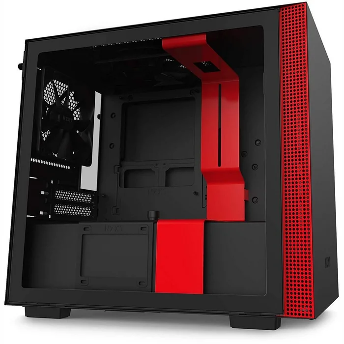 Stacionārā datora korpuss NZXT H210 Mini-ITX Black/Red
