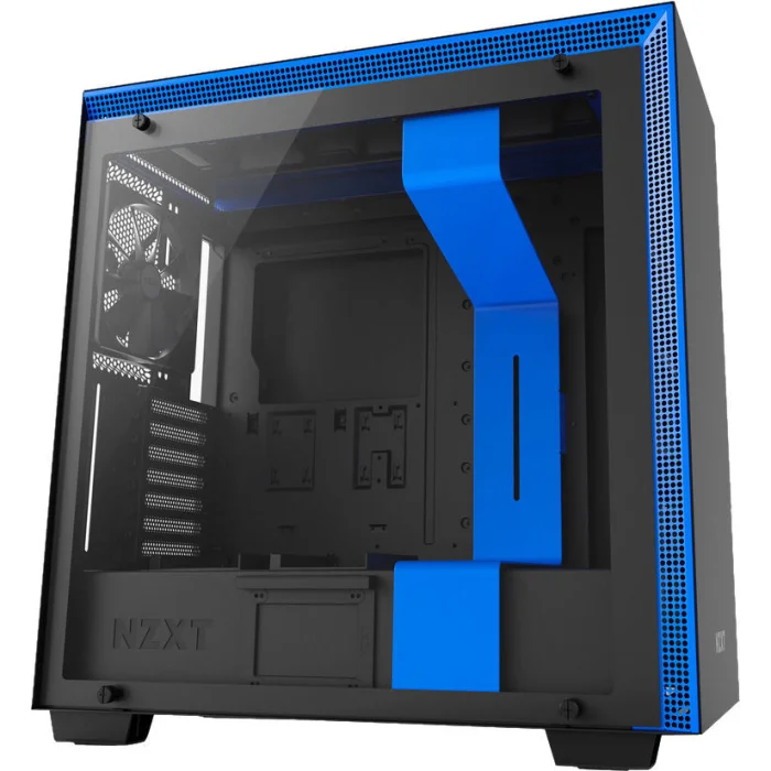 Stacionārā datora korpuss NZXT H700 E-ATX Black/Blue