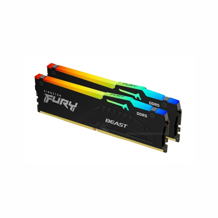 Operatīvā atmiņa (RAM) Kingston FURY Beast RGB 32GB 5200MHz DDR5 KF552C40BBAK2-32