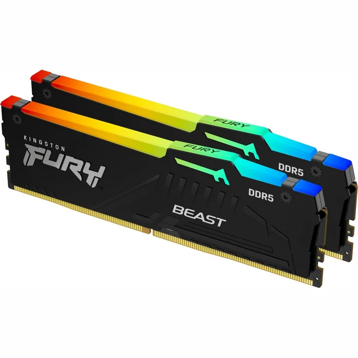 Operatīvā atmiņa (RAM) Kingston Fury Beast RGB 32GB 5600MHz DDR5 KF556C40BBAK2-32
