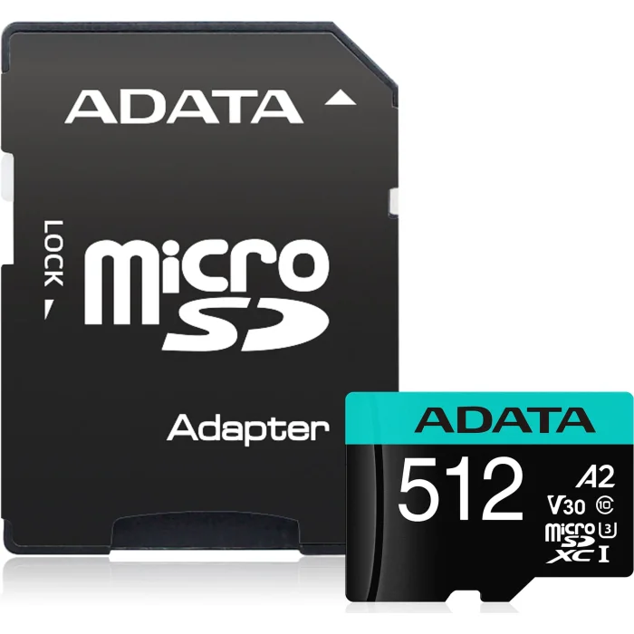 Atmiņas karte ADATA Premier Pro UHS-I U3 512 GB, micro SDXC