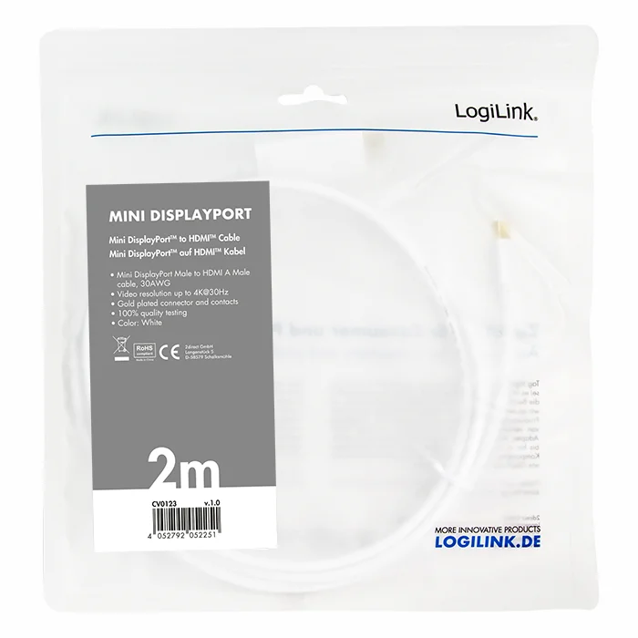 Logilink Mini DisplayPort to HDMI 2m