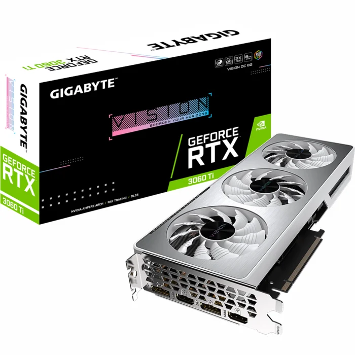 Videokarte Gigabyte GeForce RTX 3060 Ti Vision OC 8GB (rev. 2.0)