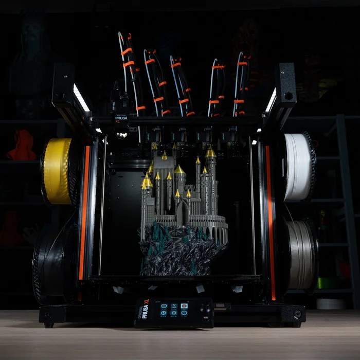 Original Prusa XL salikts 2 drukas galvu 3D Printeris ar korpusu
