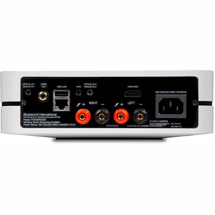 Pastiprinātājs Bluesound Powernode Wireless Music Streaming Amplifier White