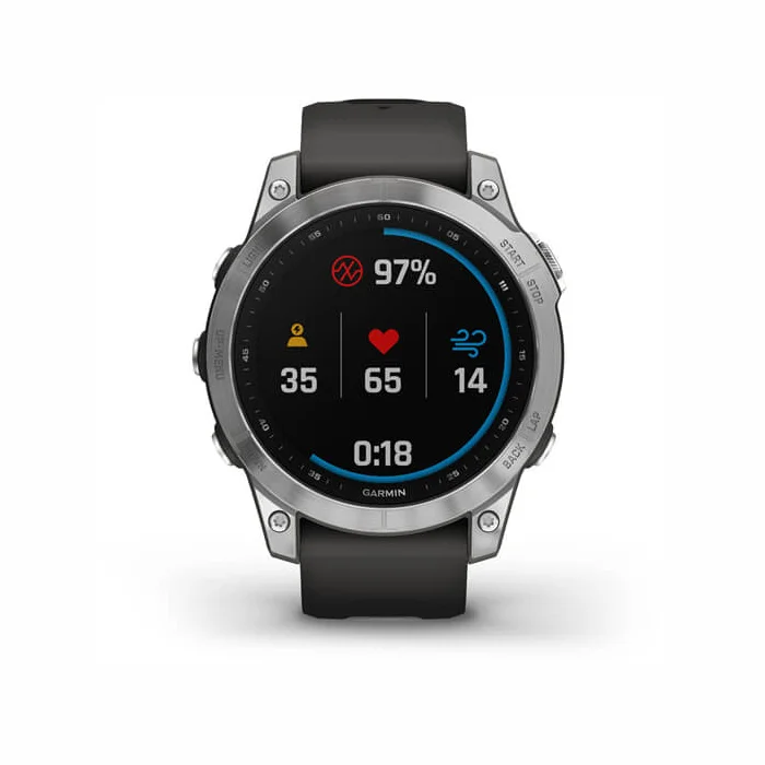 Viedpulkstenis Garmin Fenix 7 Silver with Grphte Band