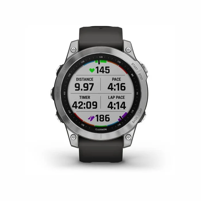 Viedpulkstenis Garmin Fenix 7 Silver with Grphte Band